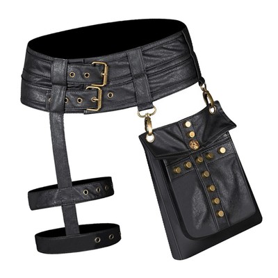 steampunk leg holster bolsa