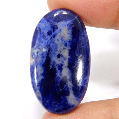 Opale Bleue Naturelle 18.50 Carats - Cabochon Ovale 29x22 Mm - Non Traitée - Pierre Précieuse Unique
