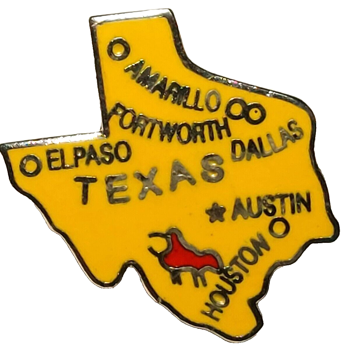 Texas State(Austin/Houston/Dallas/El Paso/Amarillo/Ft. Worth) Lapel Pin