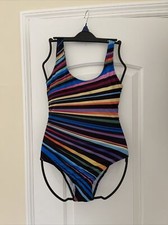 Rainbow Sports New Women  s One Piece Swimsuit Padded Cup L Multi