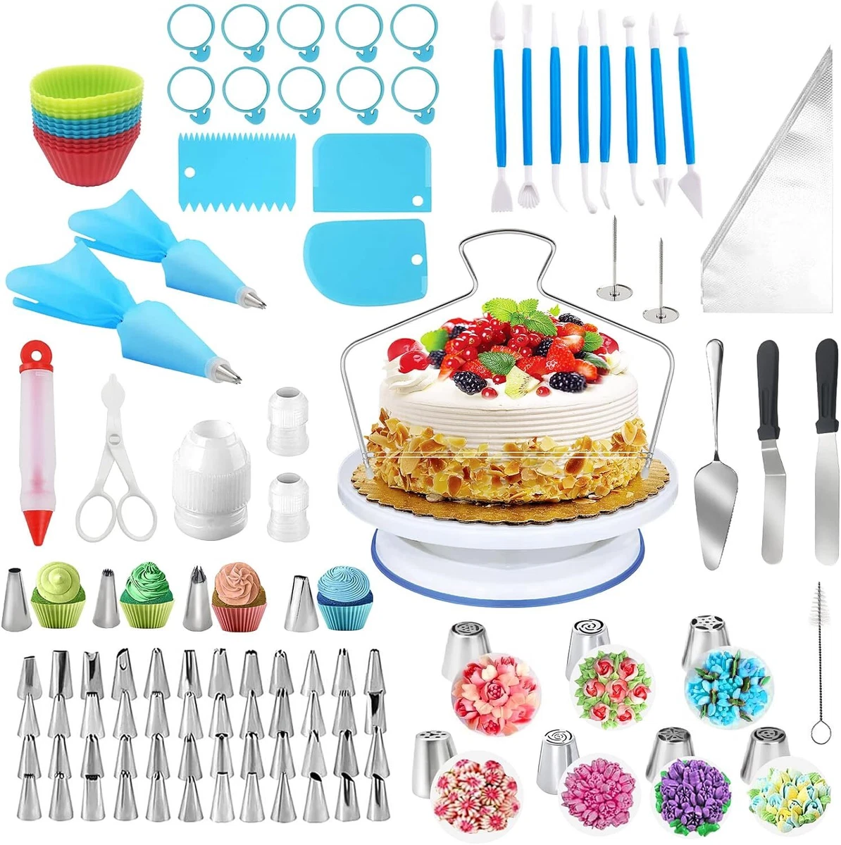 Cake Decorating Tools 132Pcs Cake Making Equipment Supplies with