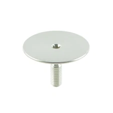 OMNI Racer WORLDS LIGHTEST Alloy Headset Top Cap & Bolt: JUST 3.4 grams!! SILVER