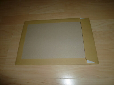 10 Versandtaschen C4 Mit Papprückwand, Weiß, 229 X 324 Mm – Für DIN A4, Haftklebung