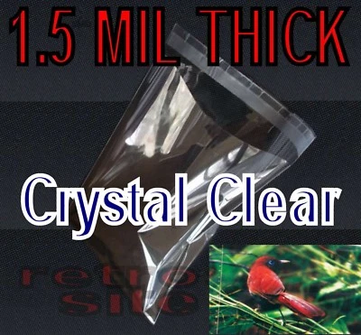 PAN-CO Clear Resealable Recloseable Self Seal Adhesive Cello Lip Tape Poly Plastic bags