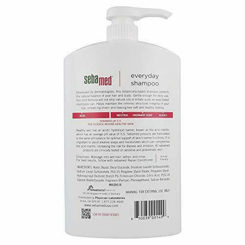 seba med Everyday Shampoo for All Hair Types and Sensitive Scalp 33.8 Fl. Oz
