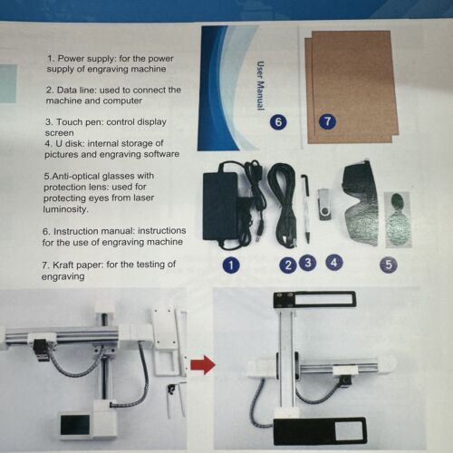 Wainlux Laser Engraver Gravurmaschine Lasergravierer 420*450*160 mm Laser DIY - Bild 5 von 5