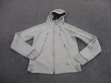 Jordan Jacket Adult S Gray Stretch Performance Air Jumpman Sport Track Mens