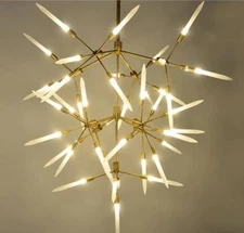 Modern LED Glass Chandelier Pendant Lamp Ceiling Light Hanging Lights Fixture Yc