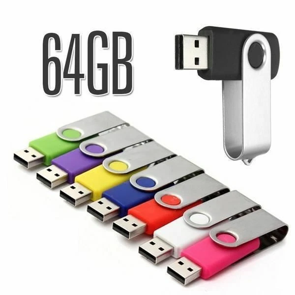 ISONIX Clé USB 64 GO USB Drive 64 Go Clé USB à mémoire flash USB