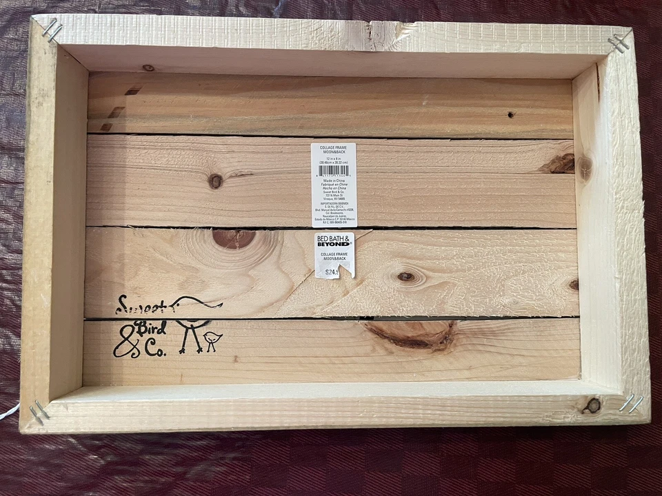 To The Moon And Back Rustic Collage Photo Frame - Image 3 of 4