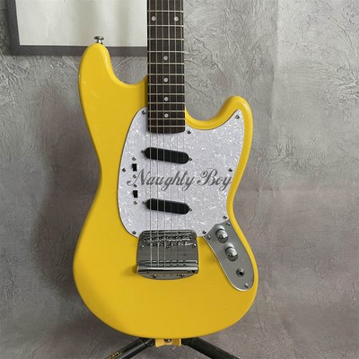 High Quality MG Electric Guitar Solid Body Chrome Hardware Maple Neck Yellow