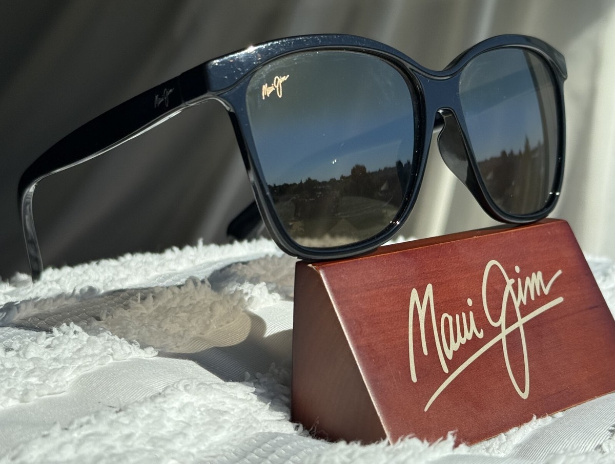 Maui Jim Liquid Sunshine MJ 601 02 Black Frame + Grey Polarized
