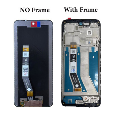 DISPLAY LCD FRAME PARI ORIGINALE PER MOTOROLA MOTO G32 XT2235 TOUCH SCREEN NERO