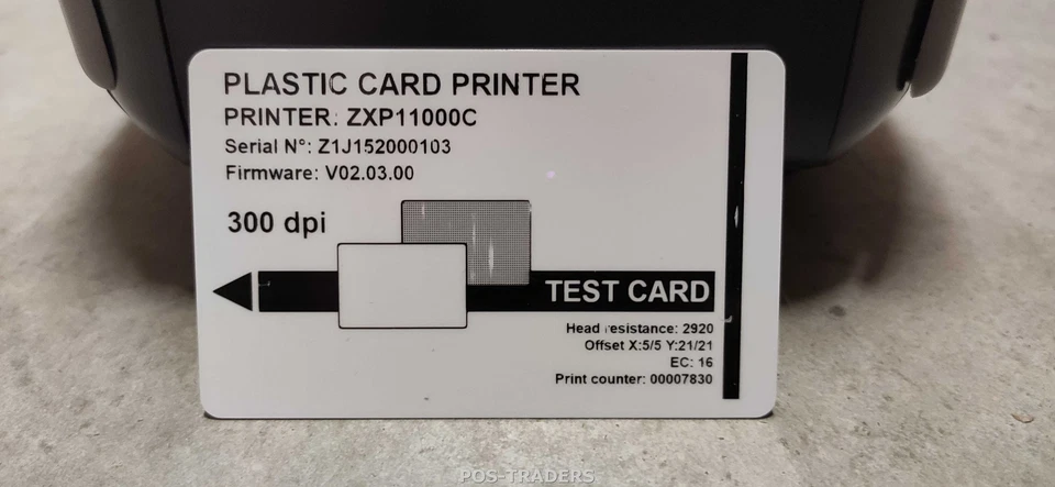 Zebra ZXP Series 1 USB + Network ID Card Printer 300Dpi - 912 PRINTS - B - Bild 3 von 4