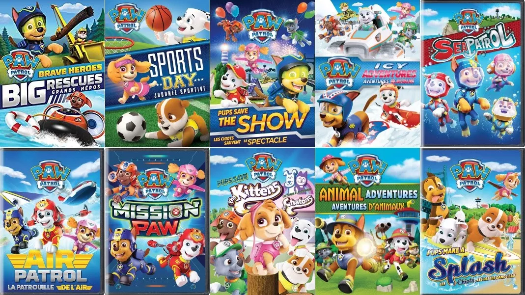 Paw Patrol TV Series Complete NEW 7-DISC DVD COLLECTION SET (Bilingual)