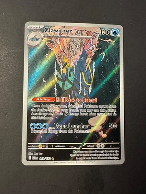 2025 Pokemon Mega Evolutions clawitzer 141 /132 Full Art Illustration rare 02
