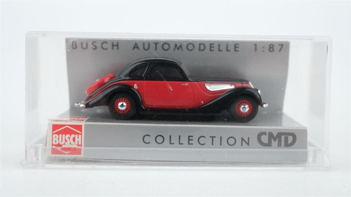 Busch H0 40200 CMD-Collection BMW 327 sedán 1983, rojo y negro, 1:87 | Zustand: Gebraucht