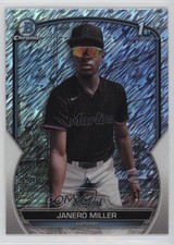 2023 Bowman Chrome Prospects Shimmer Refractor Janero Miller #BCP-184 3c2