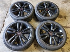2019 MINI JCW F56 17" BLACK ALLOY WHEELS + TYRES  205/45R17 -TRACK SPOKE 6866366