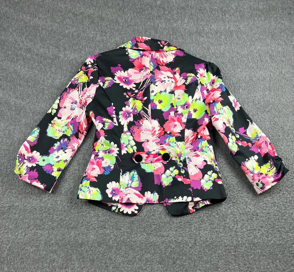 Blazer para mujer Candie's estampado floral talla XS Foto 2 de 4