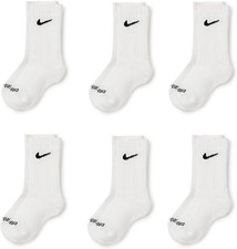 6- Pack Nike Kids Dri-Fit Performance Crew Cushioned Training Socks Size 10C-3Y