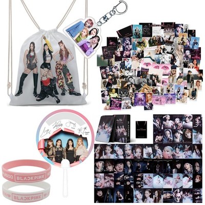ZPPLD Blackpink Merchandise Set - Kpop 33 x 33 cm, 1 Stück, schwarz und pink 