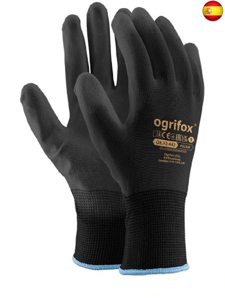 Ogrifox OX-Poliur_Bb9 - Guantes protectores (24 unidades, OX.12.442, pulido),