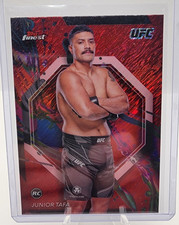 2024 Topps Finest UFC Common Red Shimmer Refractor of Rookie Junior Tafa!!!