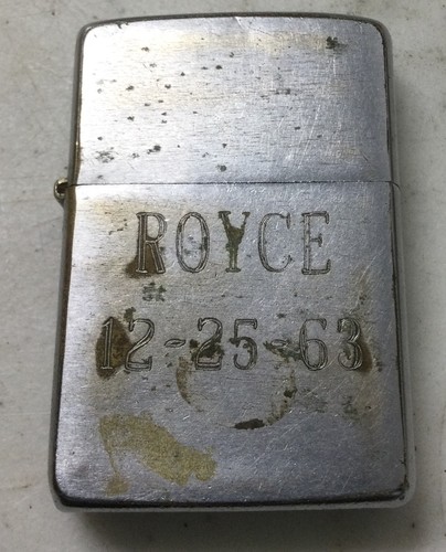 Zippo Standard Lighter 1962 Royce Used