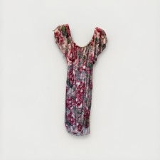 Sweet Lovely By Jen Pink Floral Dress XL Short Sleeve Made In USA Pockets