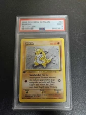 SANDSHREW (SANDAN) GERMAN 1ST EDITION POKEMON PSA 9