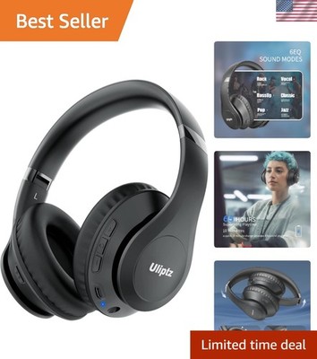 Wireless Bluetooth Headphones, 65H Playtime, 6 EQ Sound Modes, HiFi Stereo Ov...
