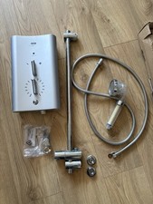 Mira Escape 9.8kW Electric Shower Satin Finish Complete Kit Tested & Works Well