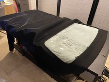 Peugeot 306 Cabriolet tetto morbido, cappuccio mohair nero + finestrino posteriore in plastica NUOVO