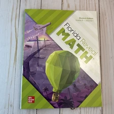 2023 McGraw Hill Florida Reveal Math Grade 4 Volume 1 USED