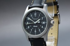 Orologio Uomo HAMILTON Khaki 9821G 36mm Quadrante Nero Data Quarzo [Quasi Come Nuovo]