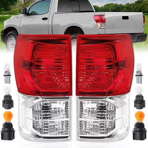 For Toyota Tundra Pickup 2007-2013 2010 Tail Lights Brake Lamps Set w/Bulb LH+RH