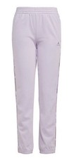 Adidas Girls Light Purple Jogger Pants Size Large 14 Gym Sweatpants Stripes