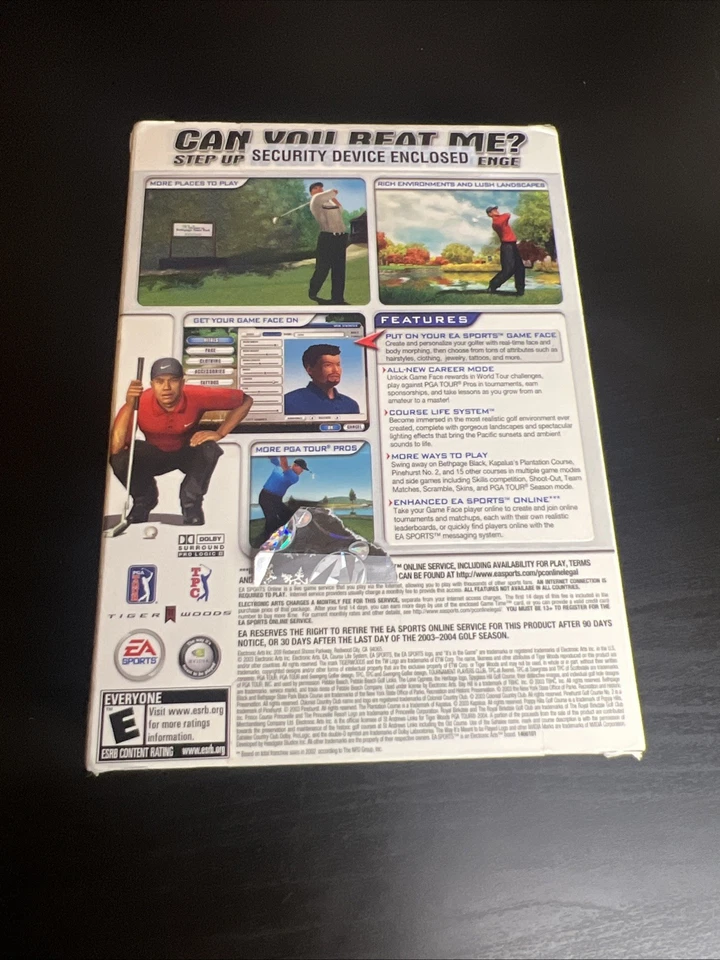 EA Sports Tiger Woods PGA Tour 2004 SEALED Computer Game PC CD-ROM All 3 Discs! - Image 2 of 4