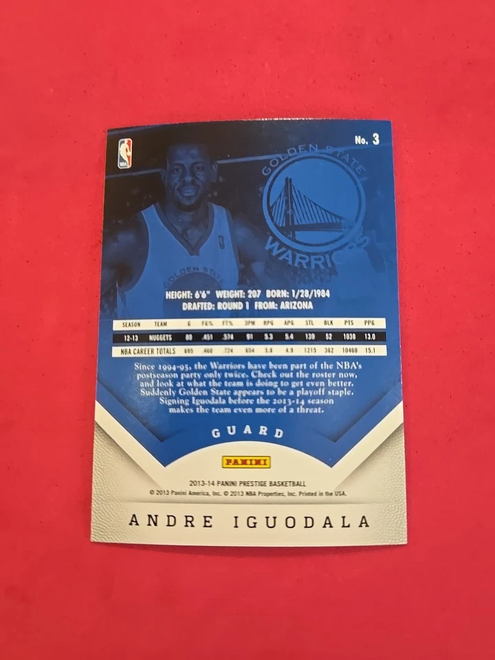 2013-14 Andre Iguodala Panini Prestige #3 - Image 2 of 2