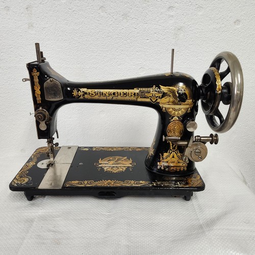 Gorgeous 1907 Singer Treadle sewing Machine Head 27 Sphinx Fully Tested