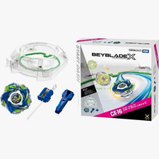 Takara Tomy Beyblade X CX-16 Start Dash Set w/ Stadium Launcher Ripcord Top