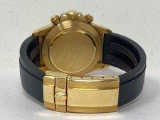 ROLEX 16518 Zenith Daytona 18k Yellow Gold w/ INVERTED 6 Black Dial Watch + BOX 3