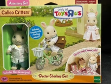 Sylvanian Families Calico Critters Doctor Ben Sweetpea RARE FIND NEW Checkup Set