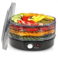NutriChef Portable Electric Food Dehydrator w/Air Circulation PKFD14BK