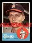 1963 Topps Baseball 12-388 VG-EX Pick From List All PICTURED z4 z1 z2
