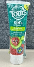 Tom's Kid s Natural Children's FLUORIDE Toothpaste Silly Strawberry, 5.1oz, 3 PK