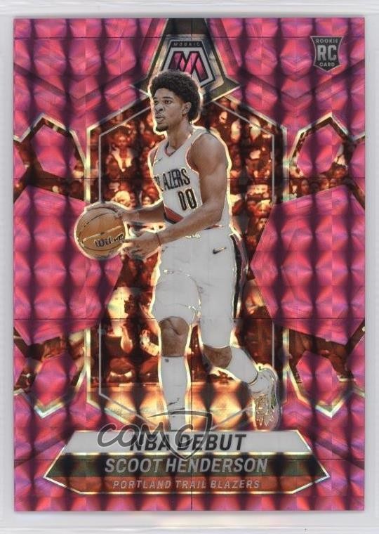2023 Panini Mosaic NBA Debut Pink Prizm /149 Scoot Henderson #255 Rookie RC 1co7