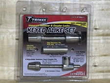 TRIMAX SXTM3123 STAINLESS STEEL Universal Receiver & Coupler Locks KEYED ALIKE 4