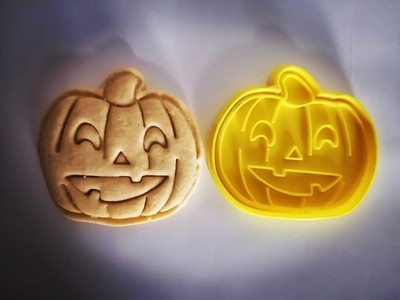 Halloween Kürbis Ausstecher & Präger Jack O Lantern Gesicht gruselig Backen